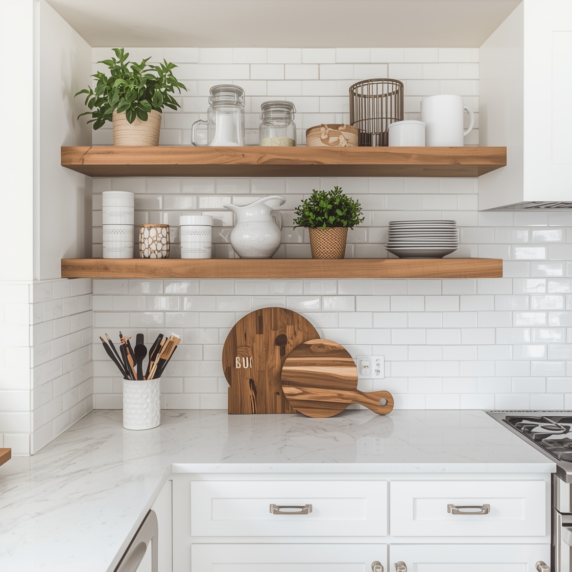 are open shelves good for kitchen