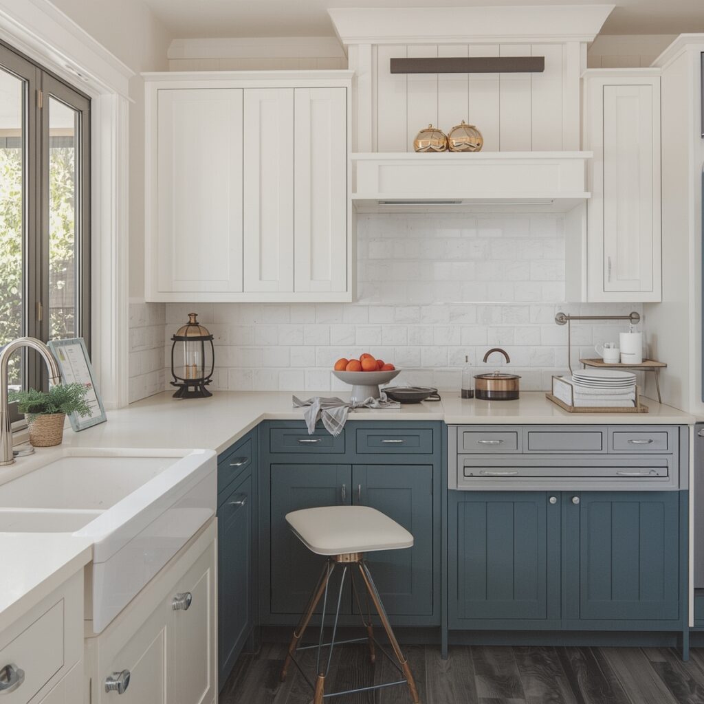 Two tone kitchen cabinets still in style