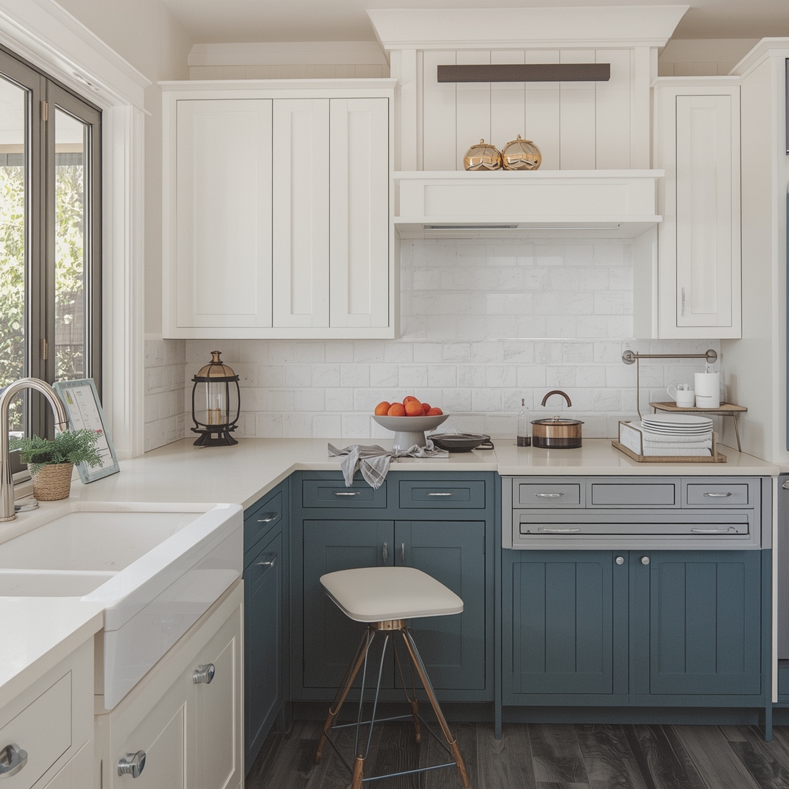 are two-tone kitchen cabinets still in style