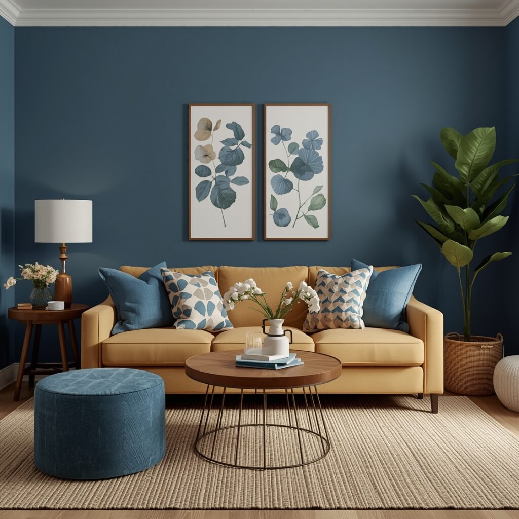 how to make a blue room feel warm