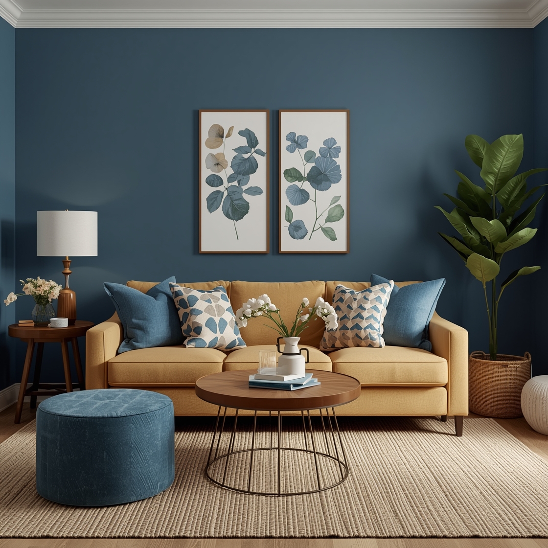 how to make a blue room feel warm