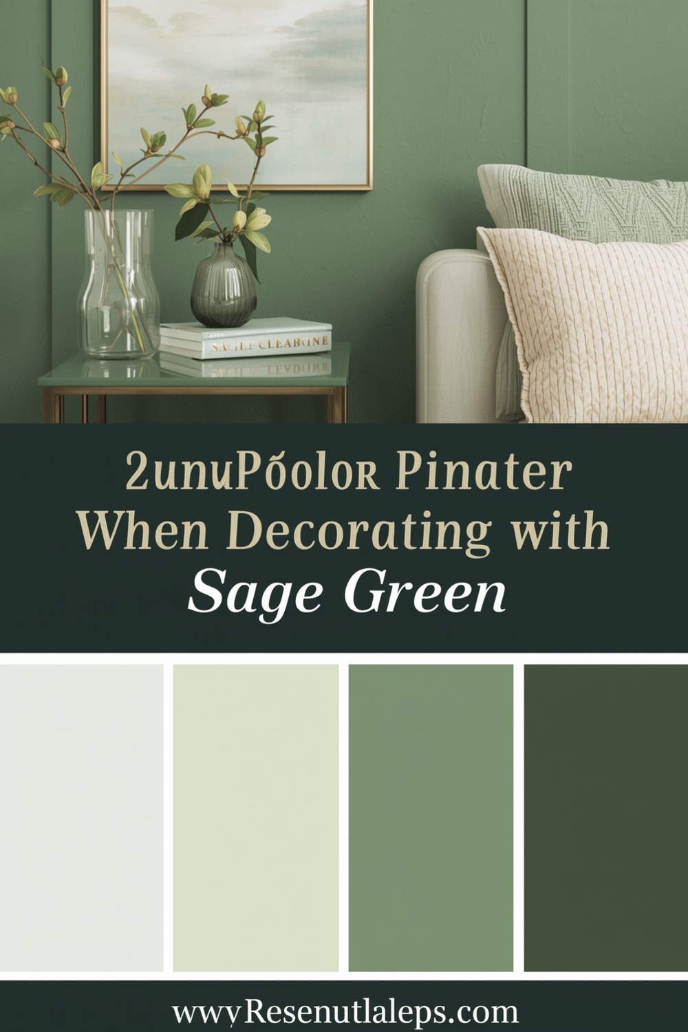 Key color pairing principles for sage green