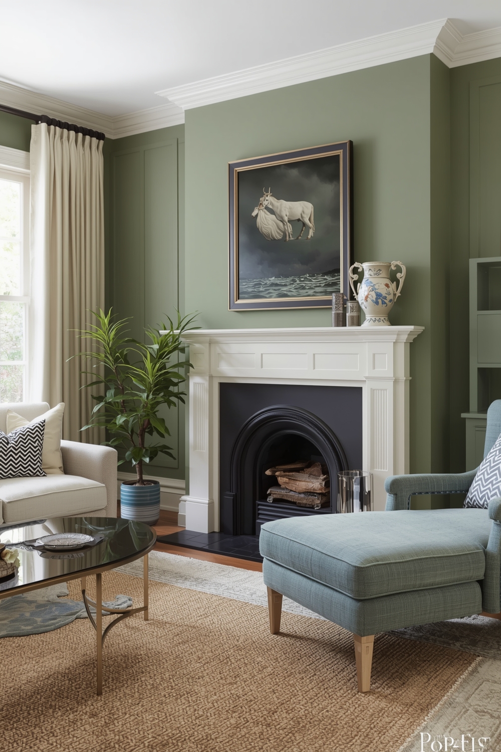 Why some colors clash with sage green
